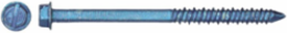 3/16 Inch x 1-1/4 Inch Hex Washer Head Slotted Concrete Screw - Carbon Steel