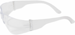 Rimless Safety Glasses with Clear Temple, Clear Lens and Anti-Scratch / Anti-Fog Coating, Clear, OS