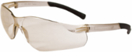 Rimless Safety Glasses with Clear Temple, I/O Lens and Anti-Scratch Coating, Clear, OS