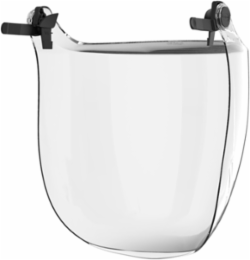 C4-MAX Industrial Visor - Anti-Scratch / Anti-Fog, Clear, OS