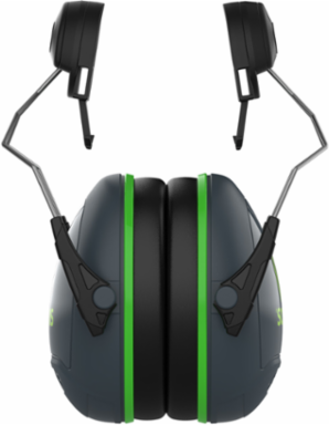 Cap Mounted Passive Ear Muff - NRR 22, Dark Gray, OS