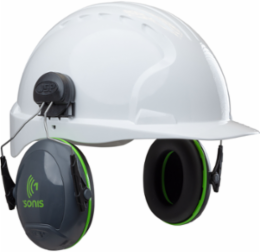 Cap Mounted Passive Ear Muff - NRR 22, Dark Gray, OS