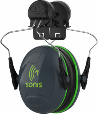 Full Brim Mounted Passive Ear Muff - NRR 22, Dark Gray, OS