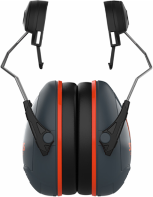 Cap Mounted Passive Ear Muff - NRR 25, Dark Gray, OS