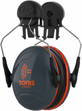 Cap Mounted Passive Ear Muff - NRR 25, Dark Gray, OS