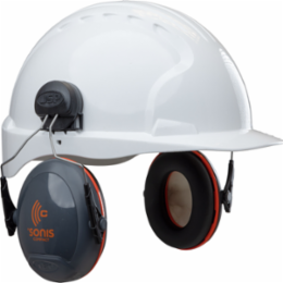 Cap Mounted Passive Ear Muff - NRR 25, Dark Gray, OS