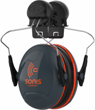 Full Brim Mounted Passive Ear Muff - NRR 24, Dark Gray, OS