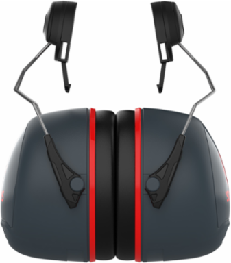 Cap Mounted Passive Ear Muff - NRR 29, Dark Gray, OS