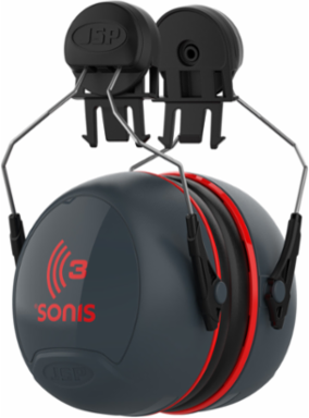 Cap Mounted Passive Ear Muff - NRR 29, Dark Gray, OS