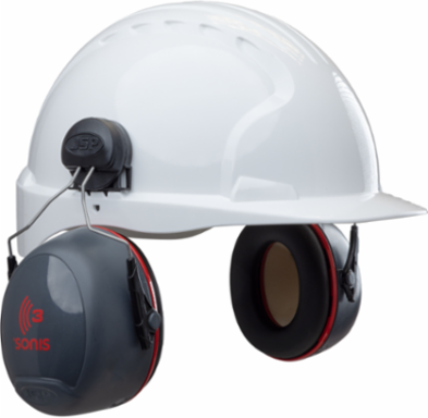 Cap Mounted Passive Ear Muff - NRR 29, Dark Gray, OS