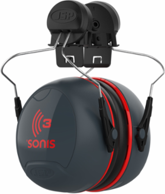 Full Brim Mounted Passive Ear Muff - NRR 28, Dark Gray, OS