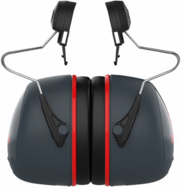 Full Brim Mounted Passive Ear Muff - NRR 28, Dark Gray, OS