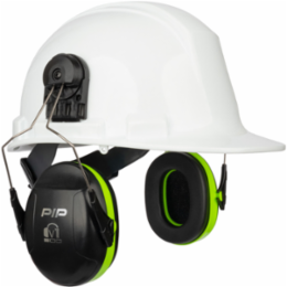 V1 Cap Mounted Passive Ear Muff - NRR 23, Neon Green, OS