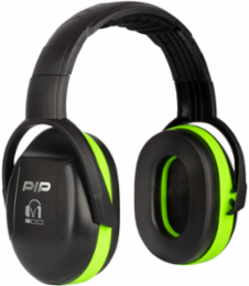 V1 Passive Ear Muff with Adjustable Headband - NRR 23, Neon Green, OS