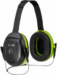V1 Passive Ear Muff with Neckband - NRR 23, Neon Green, OS