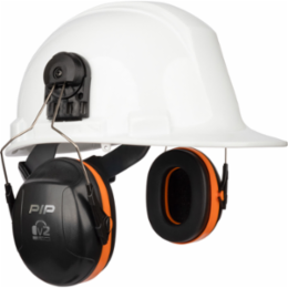 V2 Cap Mounted Passive Ear Muff - NRR 24, Neon Orange, OS