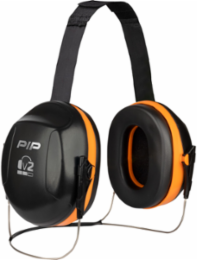 V2 Passive Ear Muff with Neckband - NRR 25, Neon Orange, OS