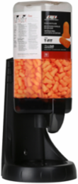 Prefilled Mega T-Fit™ Ear Plug Dispenser - 500 Pairs, Black, DISPLAY