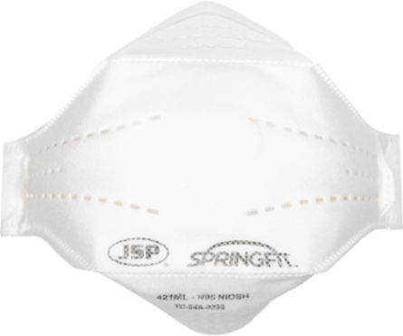 Premium N95 Flat Fold Disposable Respirator - 10 Pack, White, OS
