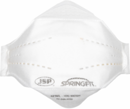 Premium N95 Flat Fold Disposable Respirator - 10 Pack, White, OS