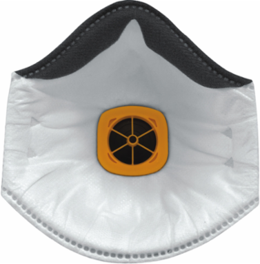 Premium N95 Disposable Respirator with Valve - 10 Pack, White, OS