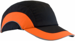Baseball Style Bump Cap with HDPE Protective Liner and Adjustable Back, Hi-Vis Orange, OS