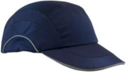 Baseball Style Bump Cap with HDPE Protective Liner and Adjustable Back, Navy, OS