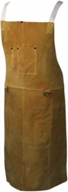 42" Boarhide Bib Apron, Brown, 42"