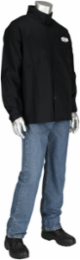 FR Treated 100 % Cotton Sateen Jacket, Black, 5XL