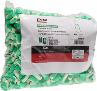 Disposable Bio-Based Foam Ear Plug with BioSoft™ Technology - NRR 32 - Bulk, Multi, OS