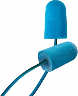 Metal Detectable Disposable Bio-Based Corded Foam Ear Plug with BioSoft™ Technology - NRR 32, Blue, OS
