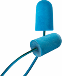 Metal Detectable Disposable Bio-Based Corded Foam Ear Plug with BioSoft™ Technology - NRR 32, Blue, OS