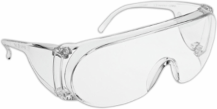OTG Rimless Safety Glasses with Clear Temple, Clear Lens and 3A Coating