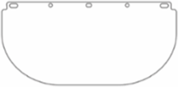Universal Fit PETG Safety Visor - 0.04" Thickness