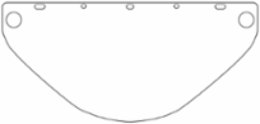 Universal Fit PETG Safety Visor - 0.04" Thickness