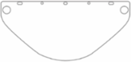Universal Fit PETG Safety Visor - 0.06" Thickness