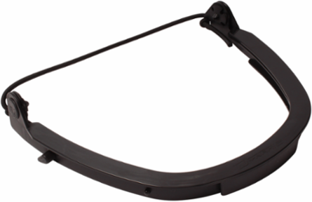 Cap-mounted face-shield bracket with elastic band