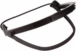 Cap-mounted face-shield bracket with elastic band
