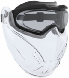 Indirect Vent Goggle with Clear Shield, Black Frame, Clear Lens and 4A Coating - FR Strap