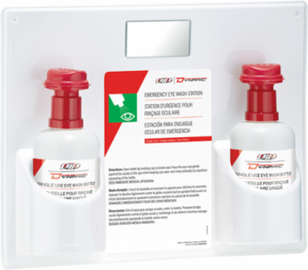 Eyewash Station with (2) 32 oz. Single use Bottles