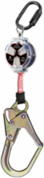Webbing Self-Retracting Lifeline CSA Class SRL, with Triple Action Carabiner and Large Snap Hook - 6' (1.8m)