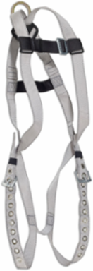 Fall Arrest Harness, 3 Points of Adjustment, 1 D-ring, with Grommets
