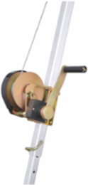 Winch With Galvanised Steel Cable And Snap Hook - 60'