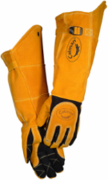 Premium Split Deerskin MIG/Stick Welder's Glove with Fleece/Foam Insulation - 21" Length