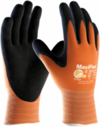 GLOVE NYLON NITRILE COATED 15G ORANGE