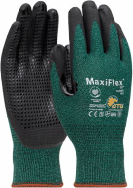 GLOVE ENGINEERED YARN NITRILE A2 BLK