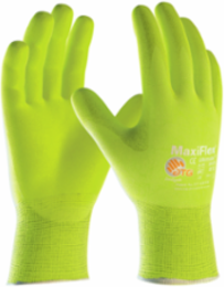 GLOVE NYLON/ELASTANE NITRILE 15G HI-VIS