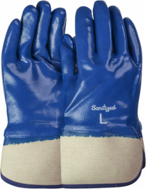 GLOVE NITRILE DIP JERSEY LINER SMOOTH
