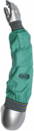 FR Treated 100% Cotton Sateen sleeves with Blue/Gold Elastic Ends, Green, 23"