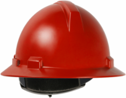 Full Brim Hard Hat with Polycarbonate / ABS Shell, 4-Point Textile Suspension and Wheel Ratchet Adjustment